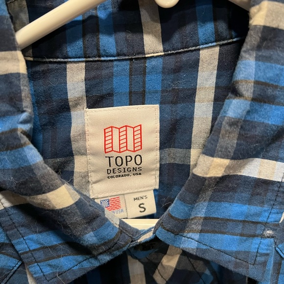 TOPO DESIGNS PLAID SHIRT SIZE S - Picture 2 of 3